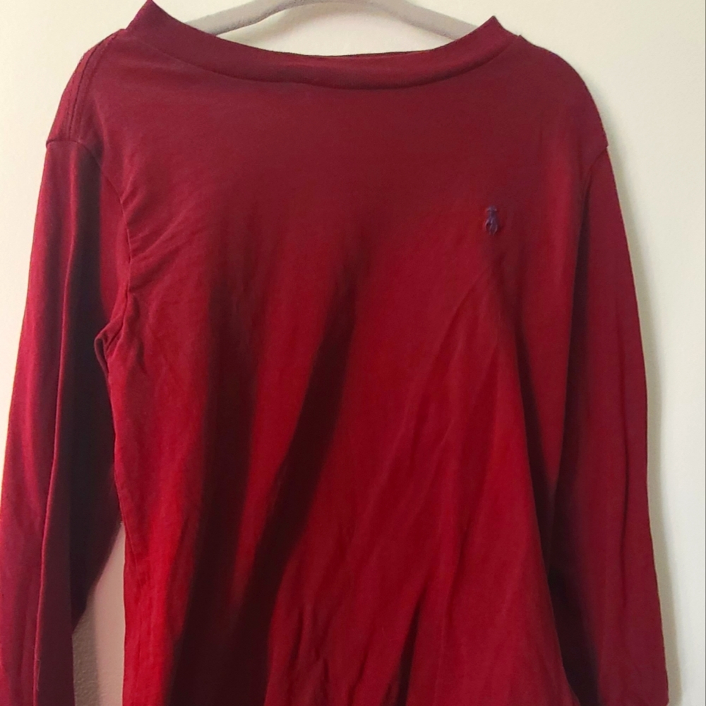 Polo Ralph Lauren 4T Burgundy Long Sleeve Tee
